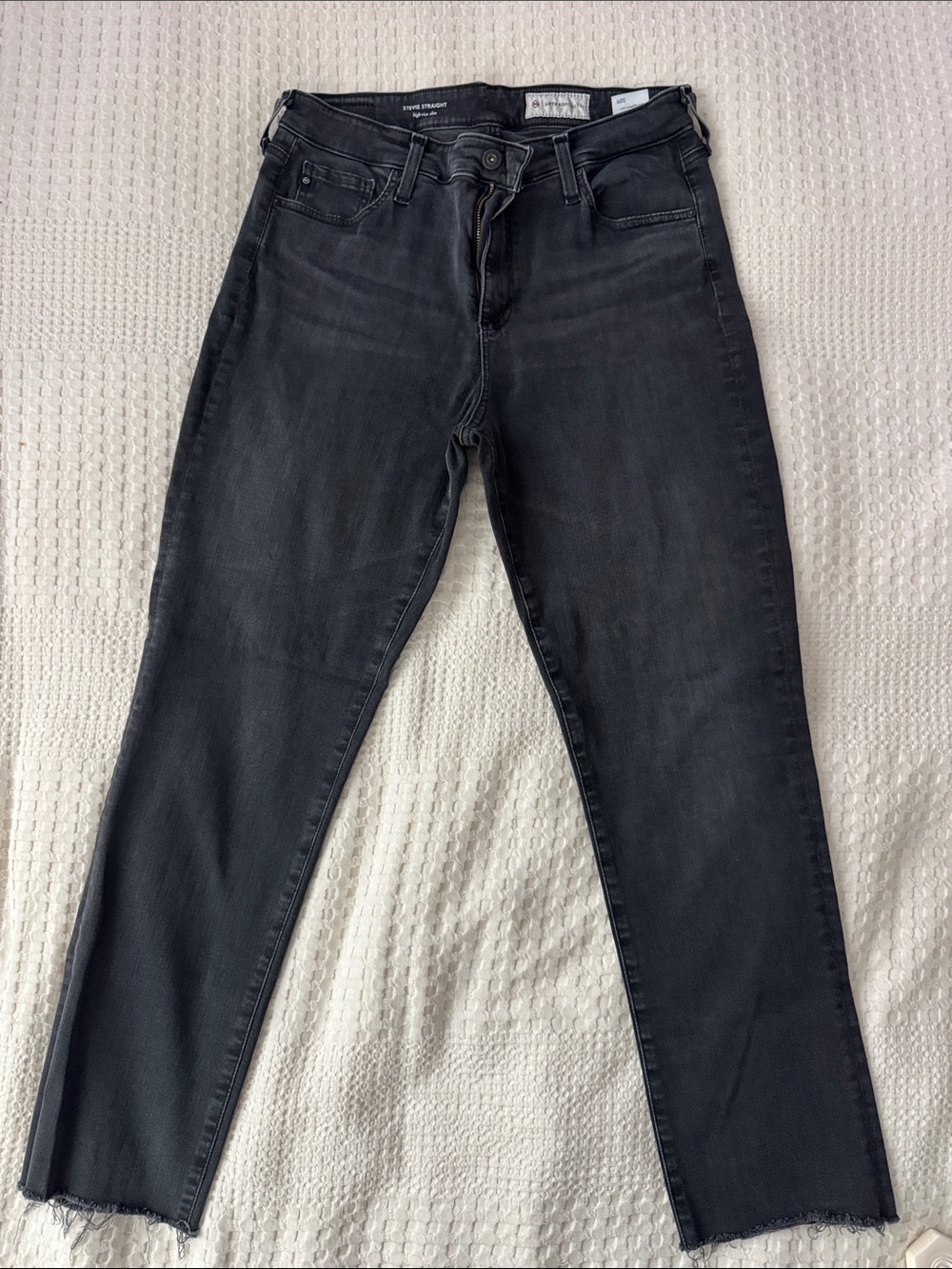 Black High-Rise Skinny Jeans - AG